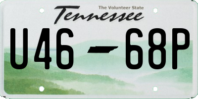 TN license plate U4668P
