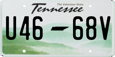 TN license plate U4668V