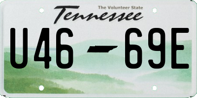 TN license plate U4669E