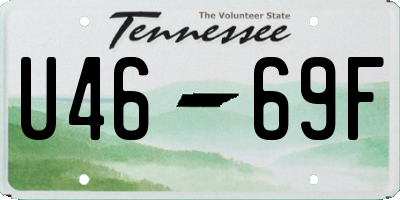 TN license plate U4669F
