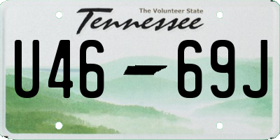 TN license plate U4669J