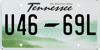 TN license plate U4669L