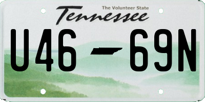 TN license plate U4669N