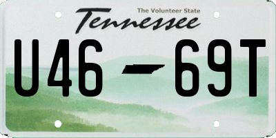 TN license plate U4669T