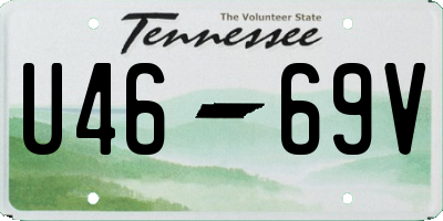 TN license plate U4669V