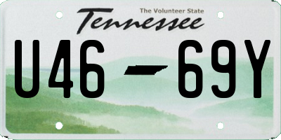 TN license plate U4669Y