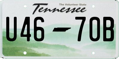 TN license plate U4670B