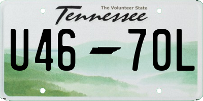 TN license plate U4670L