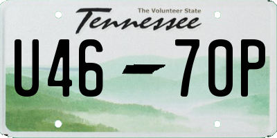 TN license plate U4670P