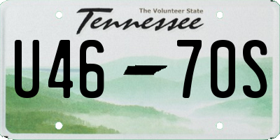 TN license plate U4670S