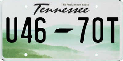 TN license plate U4670T