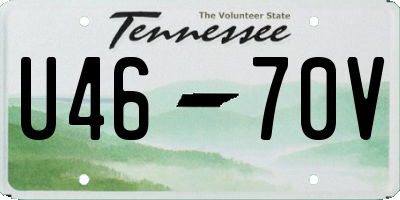 TN license plate U4670V