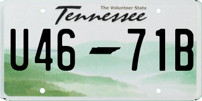 TN license plate U4671B