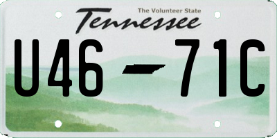 TN license plate U4671C