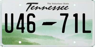 TN license plate U4671L