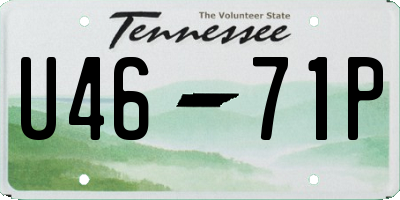 TN license plate U4671P
