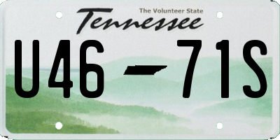 TN license plate U4671S