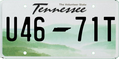 TN license plate U4671T