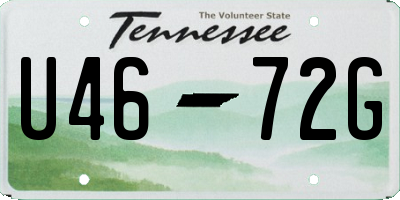 TN license plate U4672G