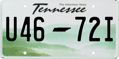 TN license plate U4672I