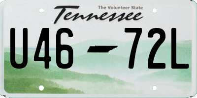TN license plate U4672L