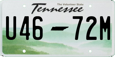 TN license plate U4672M