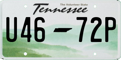 TN license plate U4672P