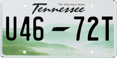 TN license plate U4672T
