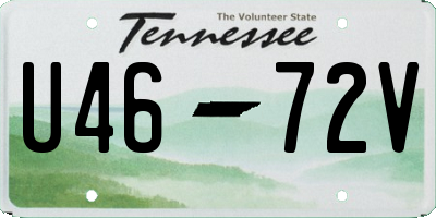 TN license plate U4672V