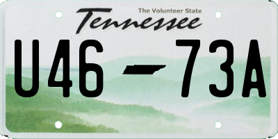 TN license plate U4673A