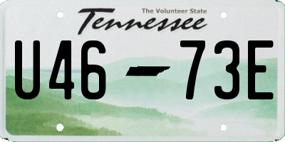 TN license plate U4673E