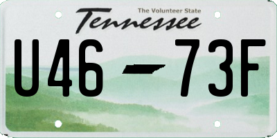 TN license plate U4673F
