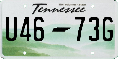 TN license plate U4673G