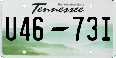 TN license plate U4673I