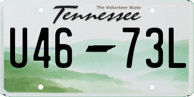 TN license plate U4673L