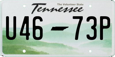 TN license plate U4673P
