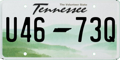 TN license plate U4673Q