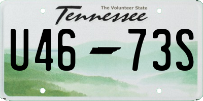 TN license plate U4673S
