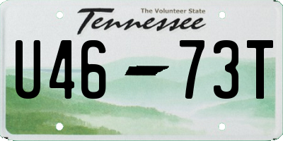 TN license plate U4673T