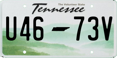 TN license plate U4673V