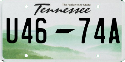 TN license plate U4674A