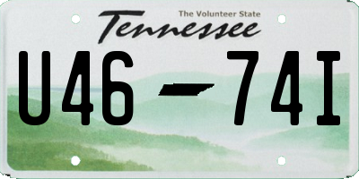TN license plate U4674I