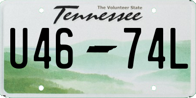 TN license plate U4674L