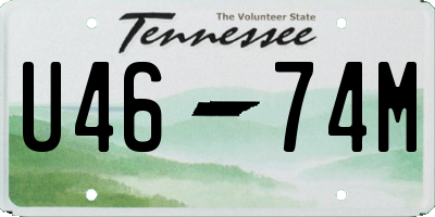 TN license plate U4674M