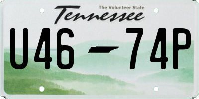 TN license plate U4674P