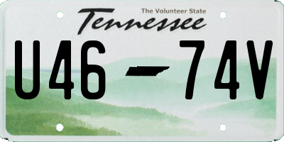 TN license plate U4674V