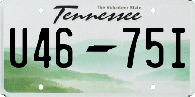 TN license plate U4675I