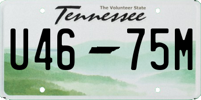 TN license plate U4675M