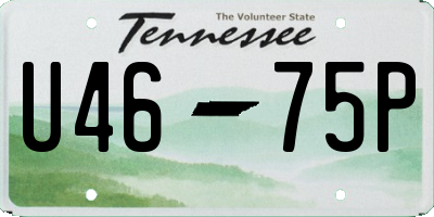 TN license plate U4675P