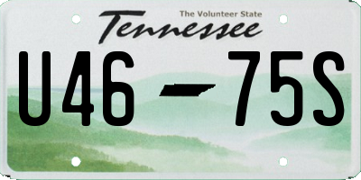 TN license plate U4675S